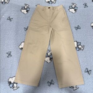 Women’s Aritzia Chino Relaxed Hi-Rise Wide beige Pants